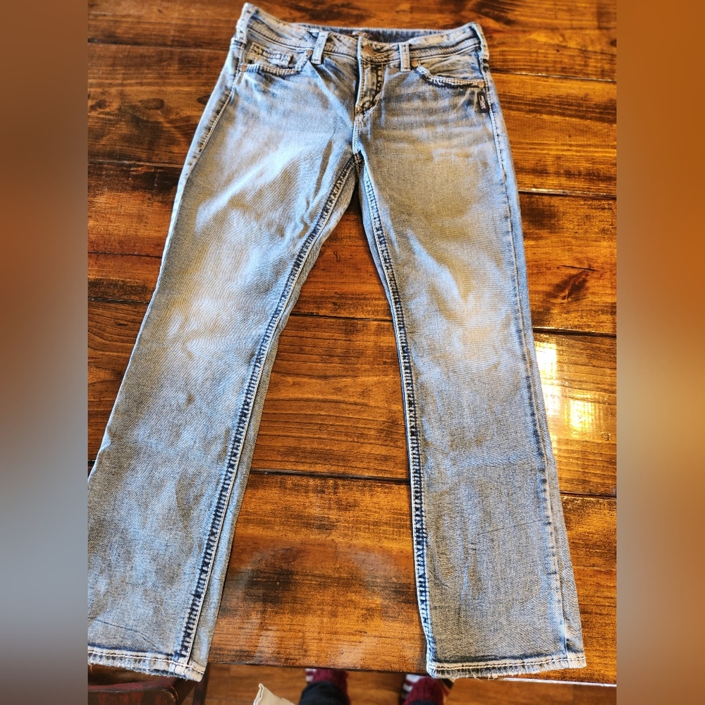 Silver Jeans Women's Boot Cut in Light Blue Denim